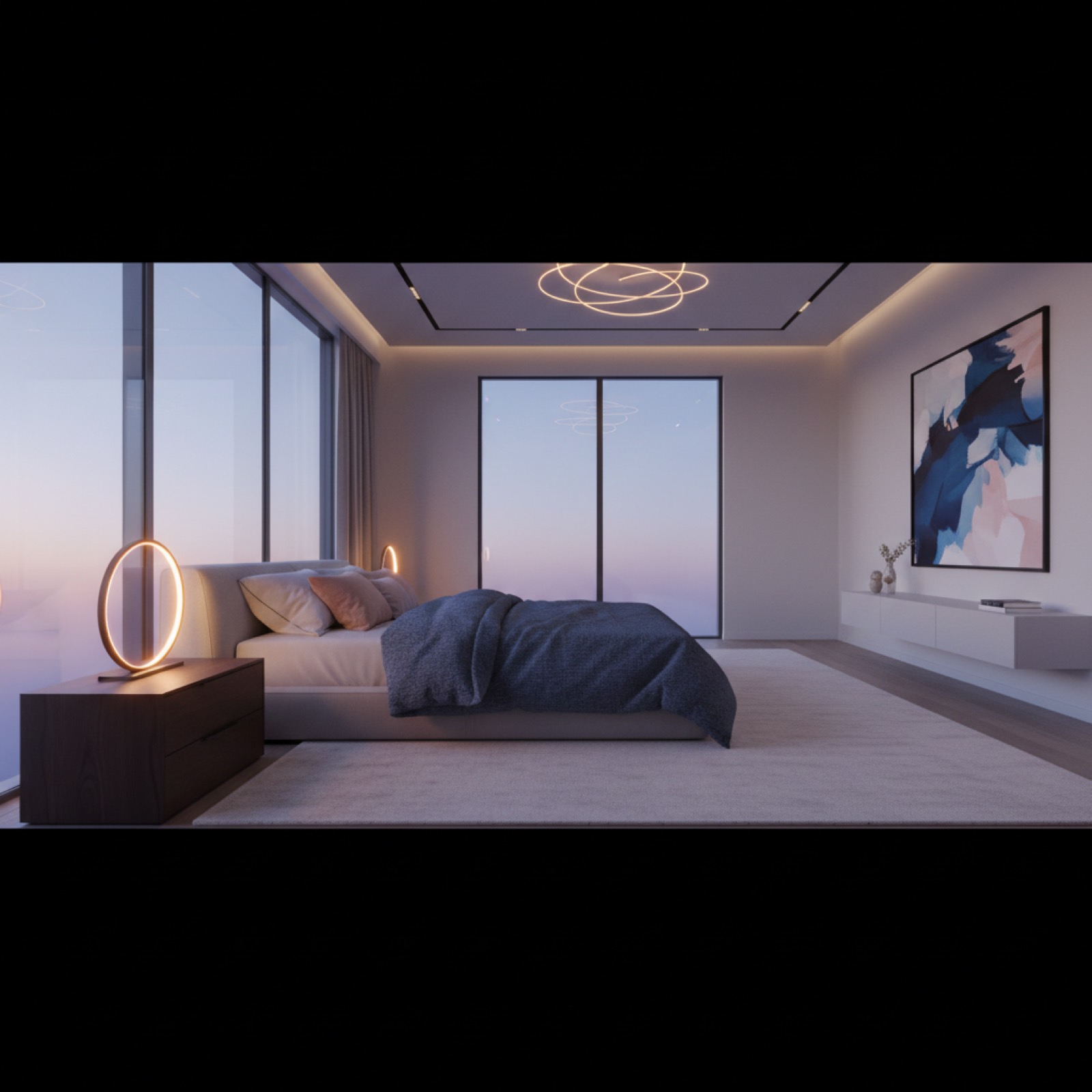 Chambre baignée de lumière